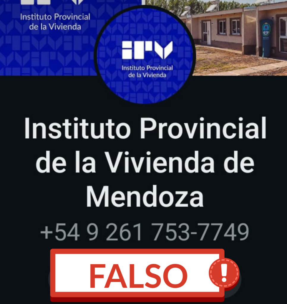 Alerta por estafas: el IPV advierte sobre un número de Whatsapp falso